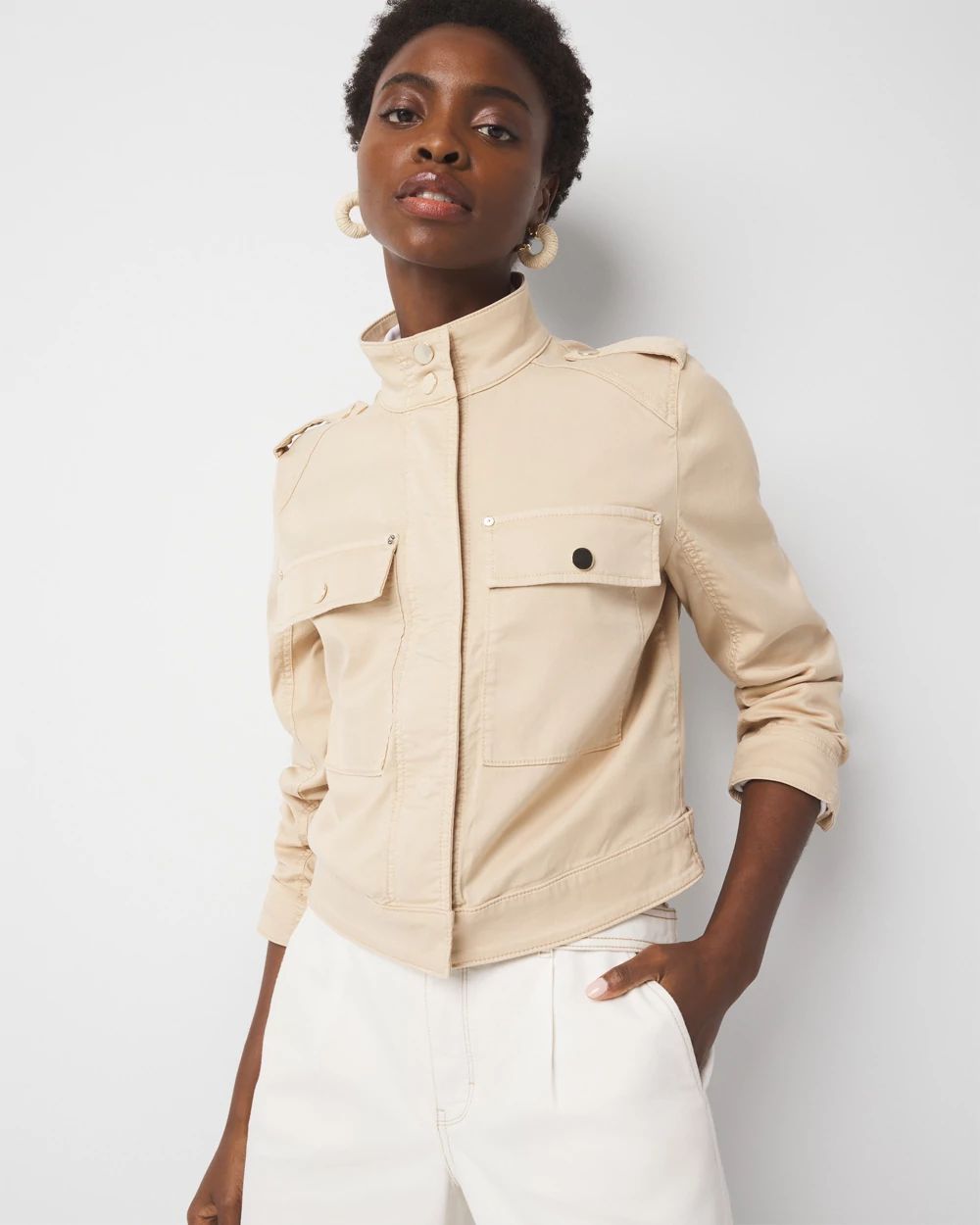 Pret Relaxed Utility Jacket | White House Black Market
